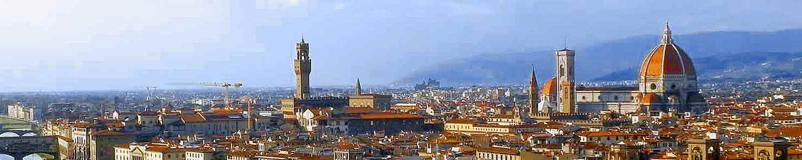 Panoramic photo of Florence, Italy, a major destination for cruises to the port of Livorno