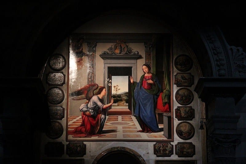 Photo of 'Annunciation' painting by Fra Bartolomeo in the Cathedral