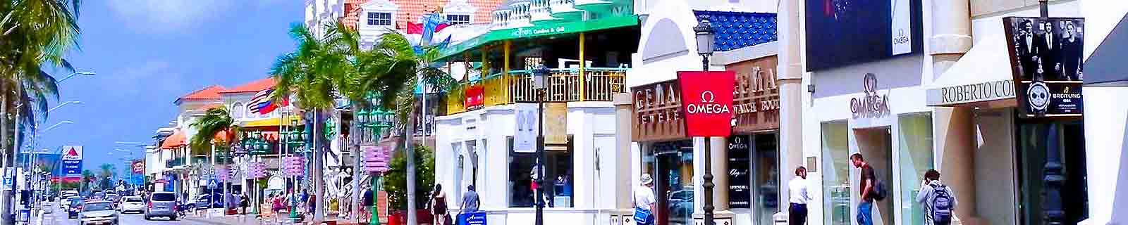Photo by IQCruising of main street in Oranjestad, Aruba cruise port
