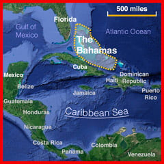 Image of Map of The Bahamas