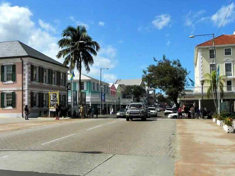 Photo of Bay Street in Nassau.