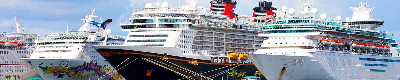 Cruise ships docked in Nassau cruise port