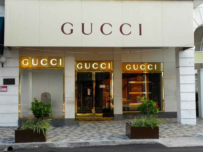 Photo of Gucci shop in Nassau.