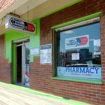Photo of Family Health Pharmacy close to Belize City Cruise Port.