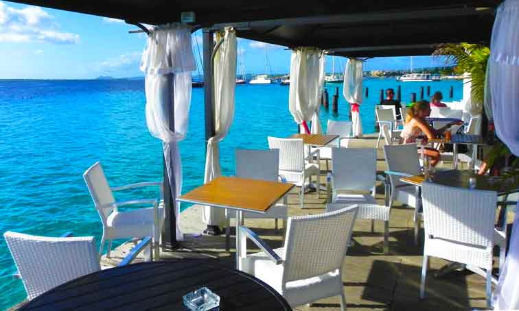 Photo of Karels Beach Bar in Kralendijk Bonaire Cruise Port 