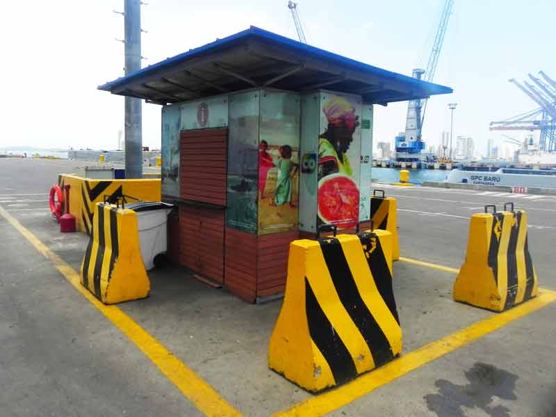 Tourist Information Kiosk Cartagena (Colombia) Cruise Ship Port Photo of Tourist Information Kiosk in Cartagena Port (Colombia)