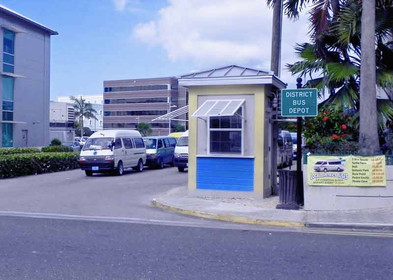 Central Bus Station in George Town Grand Cayman