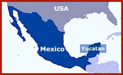 Image of Map of Mexico and Yucatán.