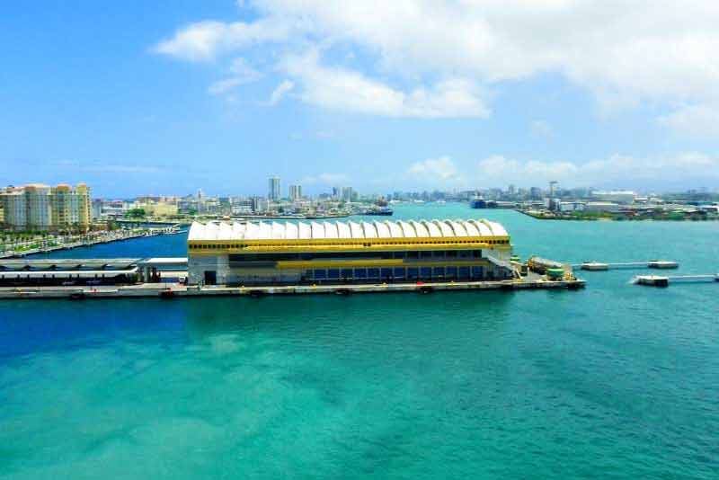 Panoramic Photo of Pier 4 and Terminal in San Juan (Puerto Rico)