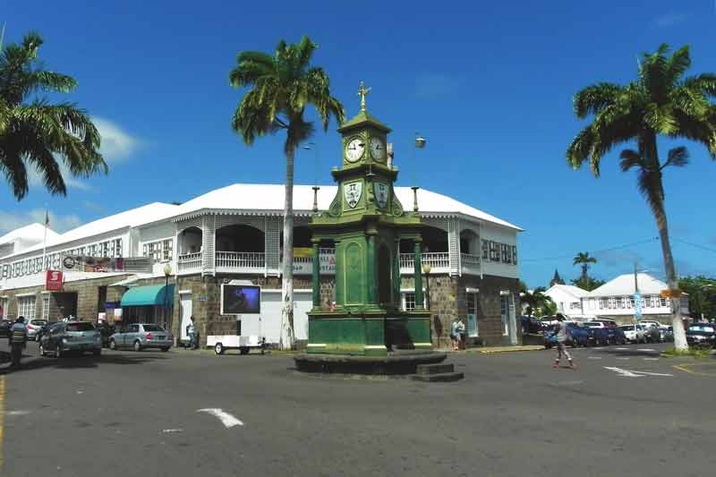 Photo of Berkley Memorial in Basseterre, St. Kitts.