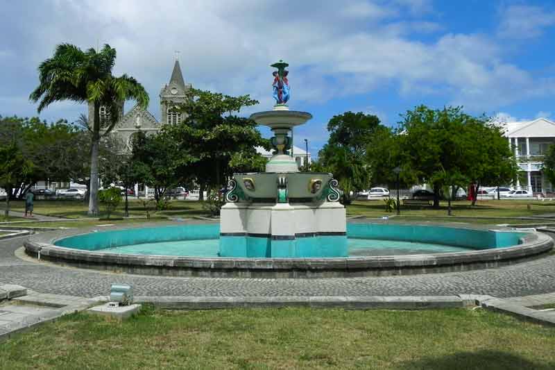 Photo of Independence Square in Basseterre, St. Kitts.