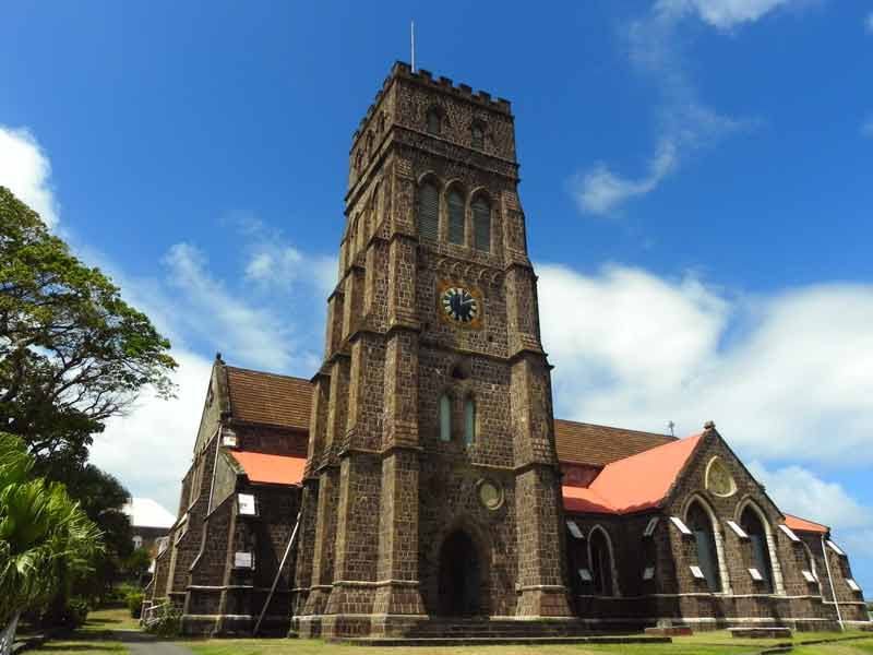 Photo of St. George Anglican Church in Basseterre in St. Kitts.