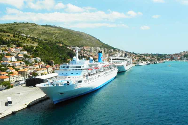 Photo of Ships Docked in Dubrovnik Cruise Port