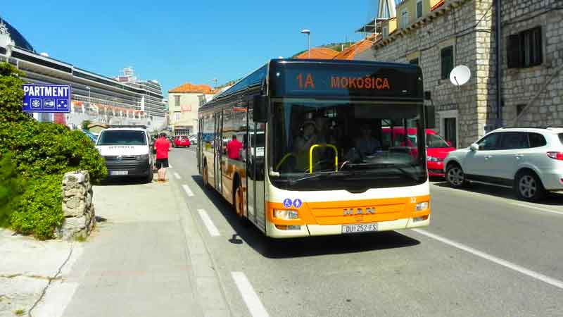 Photo of Public Bus in Dubrovnik Cruise Port