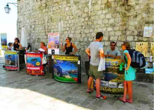 Photo of Shore Excursions and Tour Stalls in Dubrovnik