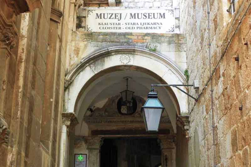 Photo of Franciscan Monastery Museum Entrance in Dubrovnik