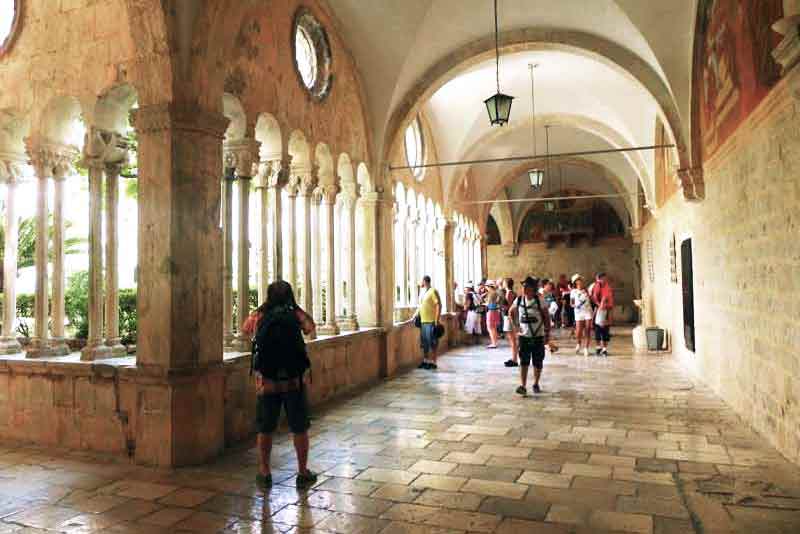 Photo of Franciscan Monastery Cloister in the Dubrovnik Cruise Ship Port