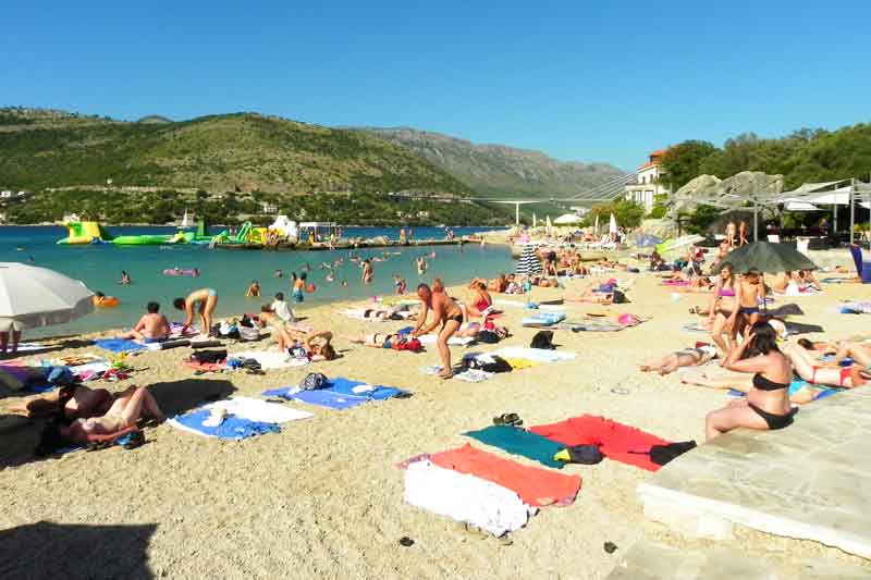 Copacabana Beach Dubrovnik Cruise Port Photo of Copacabana Beach in Dubrovnik Cruise Ship Port