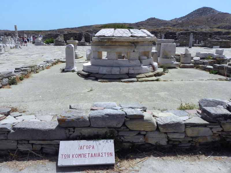 Photo of Agora Of The Competialists in Delos, Mykonos, Greece.