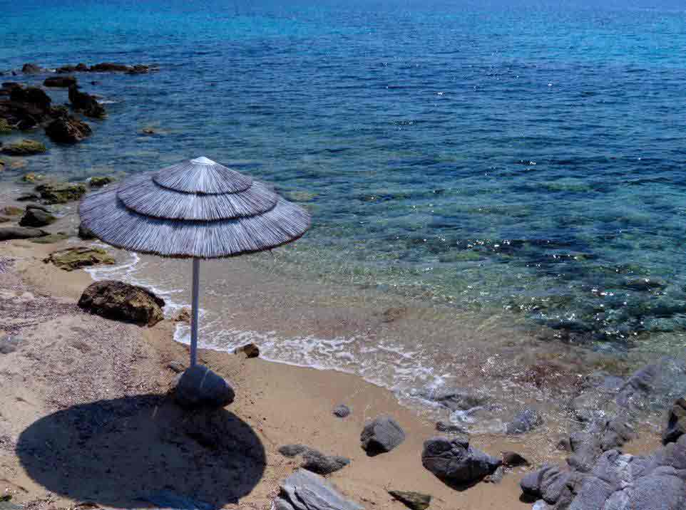 Photo of Agios Ioannis Beach in Mykonos, Greece.