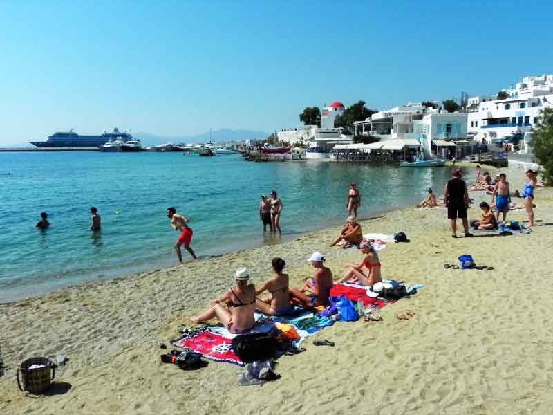 Photo of Mykonos Town Beach in Mykonos, Greece.
