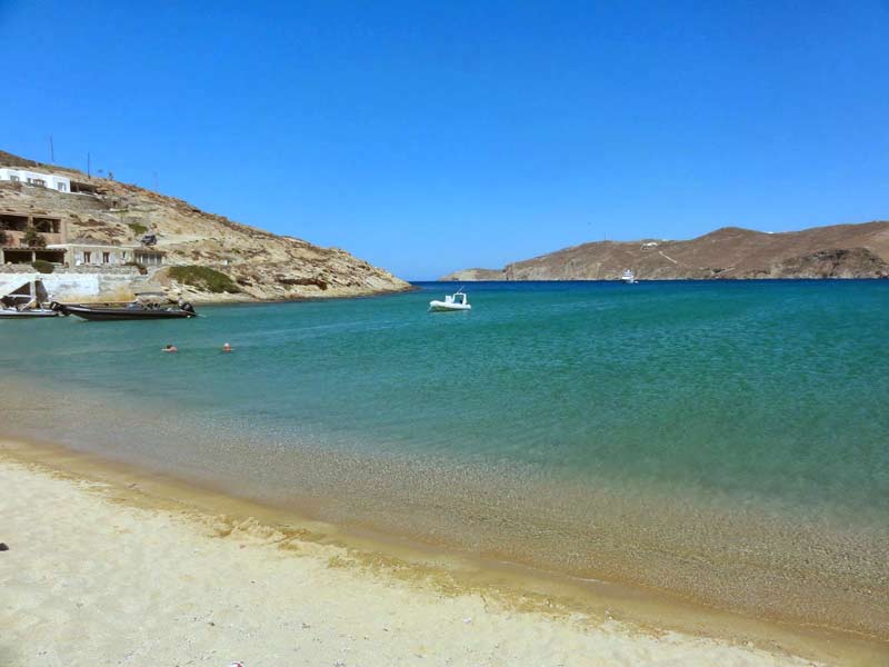 Photo of Ftelia Beach in Mykonos, Greece.