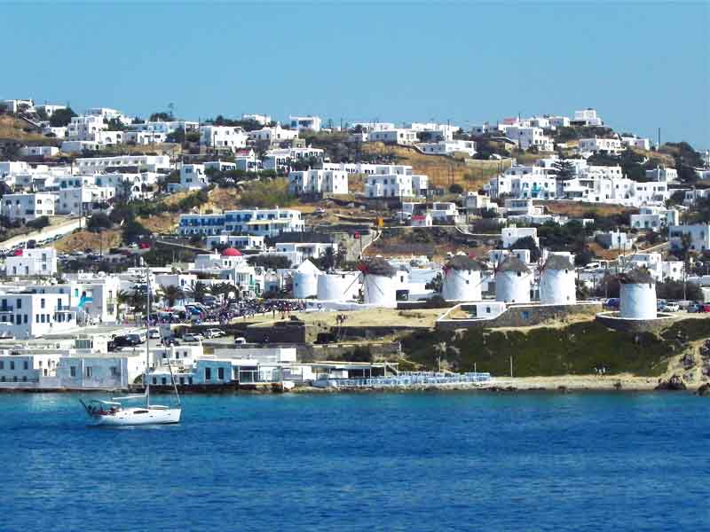Photo of Panoramic View in Mykonos, Greece.