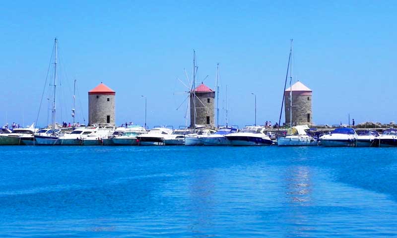 Photo  of Windmills in Mandraki, Rhodes Cruise Port