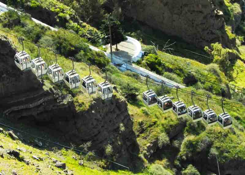 Photo of Cable Car in Santorini.