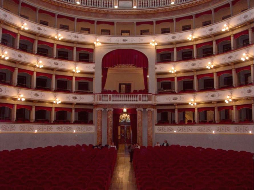 Photo of the Interior of the Teatro Goldoni in Livorno