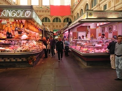Photo of the interior of the Central Market in Livorno