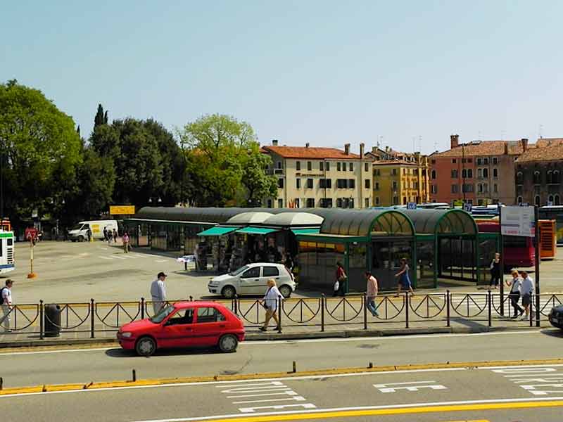 Photo of Piazzale Roma in Venice.