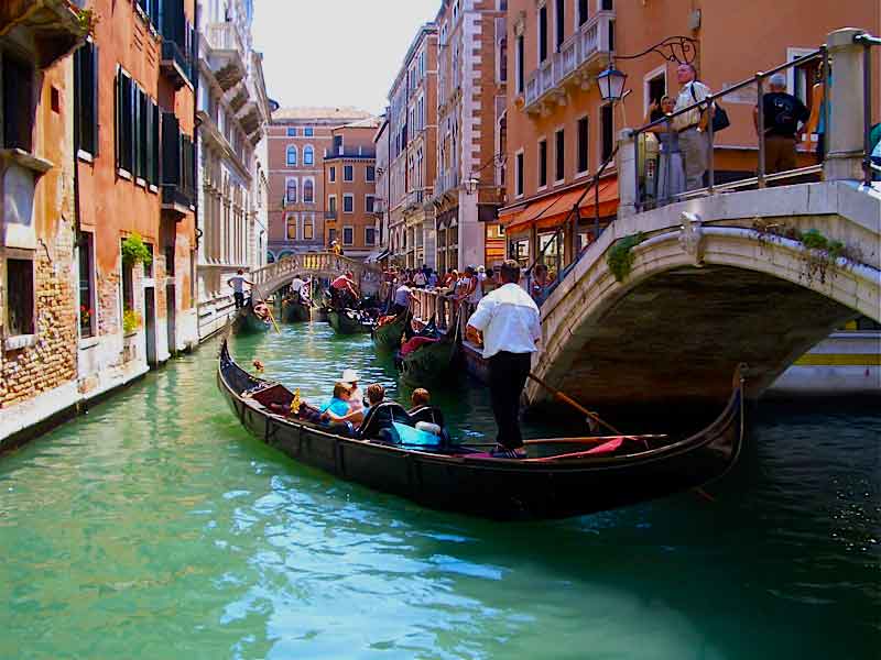 Photo of Gondolas in Venice.