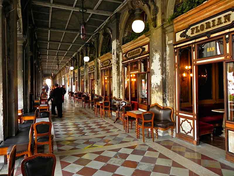 Photo of Cafe Florian in Venice.