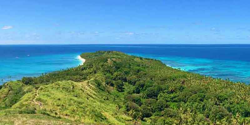View from Hilltop in Dravuni, Fiji