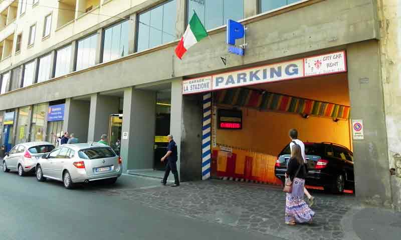 Photo of Car Parking in Florence, (Livorno cruise port destination)	