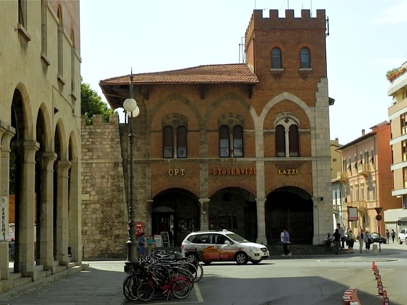 Bus Station Pisa Destination of Livorno Cruise Port Photo of Bus Station Pisa, Tuscany, Italy