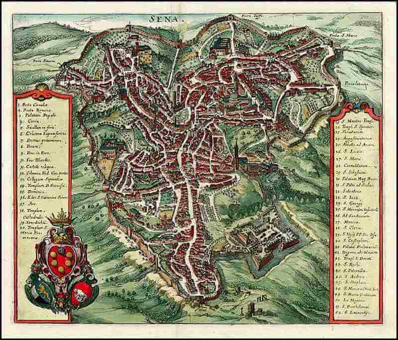 Photo of Map of Siena by Matheus Merian