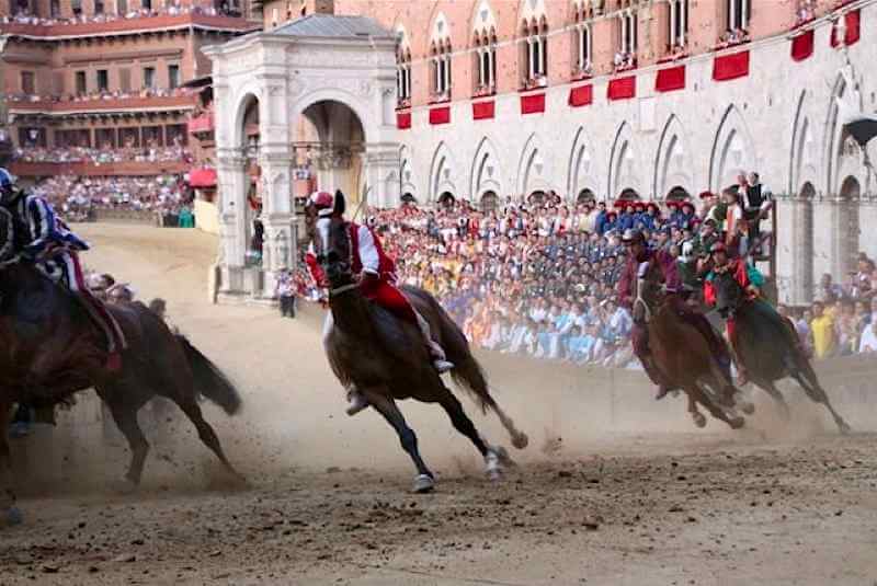 Photo of horse race in Siena