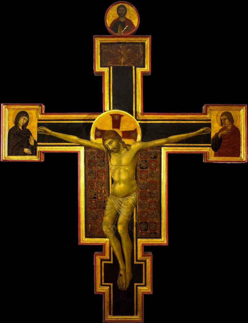 Photo of Segna di Crucifix, 1310, by Buonaventure in the Pinacoteca Nazionale in Siena