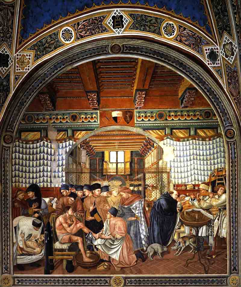 Photo of Caring For The Sick, fresco, 1440, by Domenico di Bartolo in the Santa Maria Della Scala in Siena