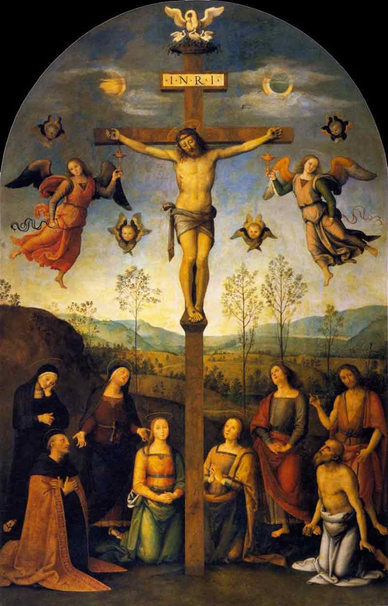 Photo of Chiesa Di Sant Agostino Pietro Perugino Crucifixion in Siena