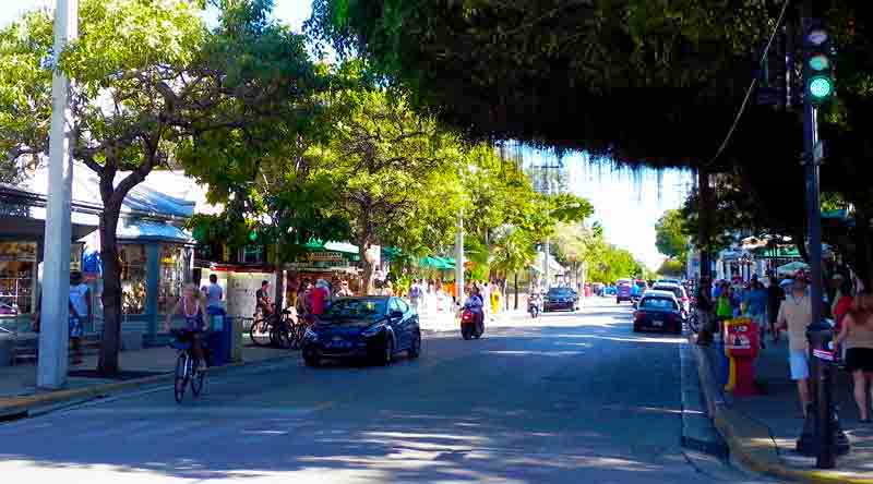 Photo of Duval Street in Key West.