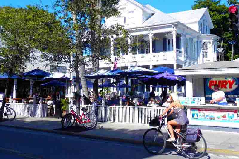 Photo of Duval Street in Key West.
