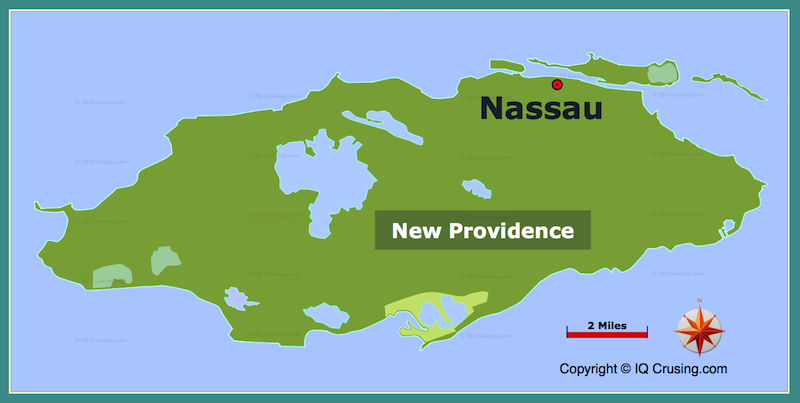 Image with Map of New Providence Island