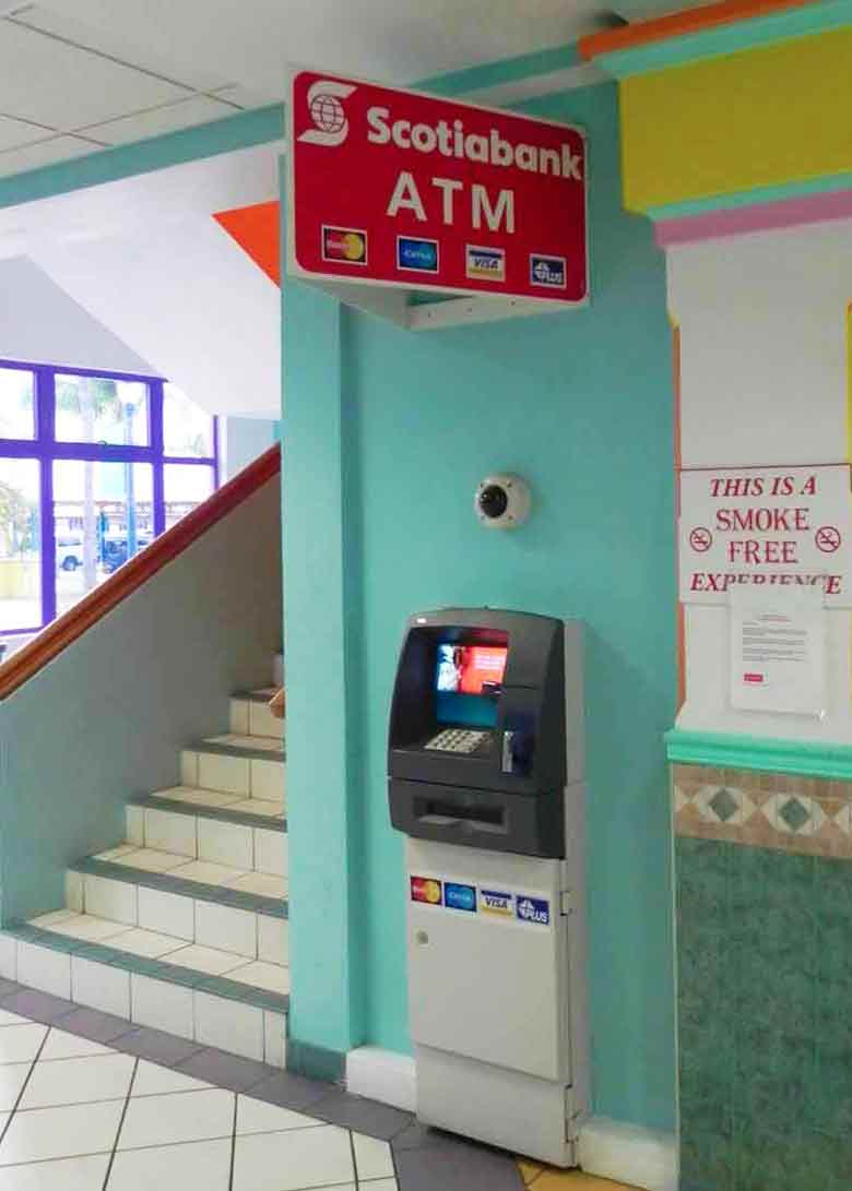  of ATM at the Cruise Terminal in Nassau.
