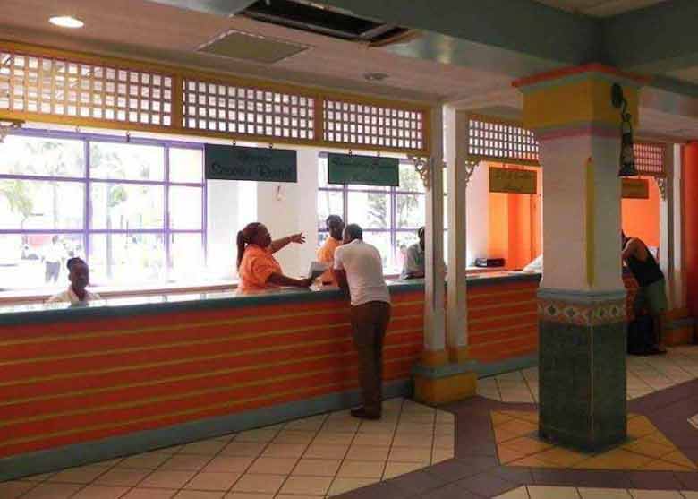 of Scooter desk at the Cruise Terminal in Nassau.