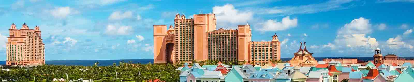 Panoramic photo of the Atalntis Resort nearby Nassau cruise port