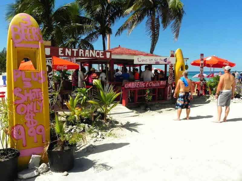 Photo of the Tiki Bikini Hut Beach Bar in Nassau.