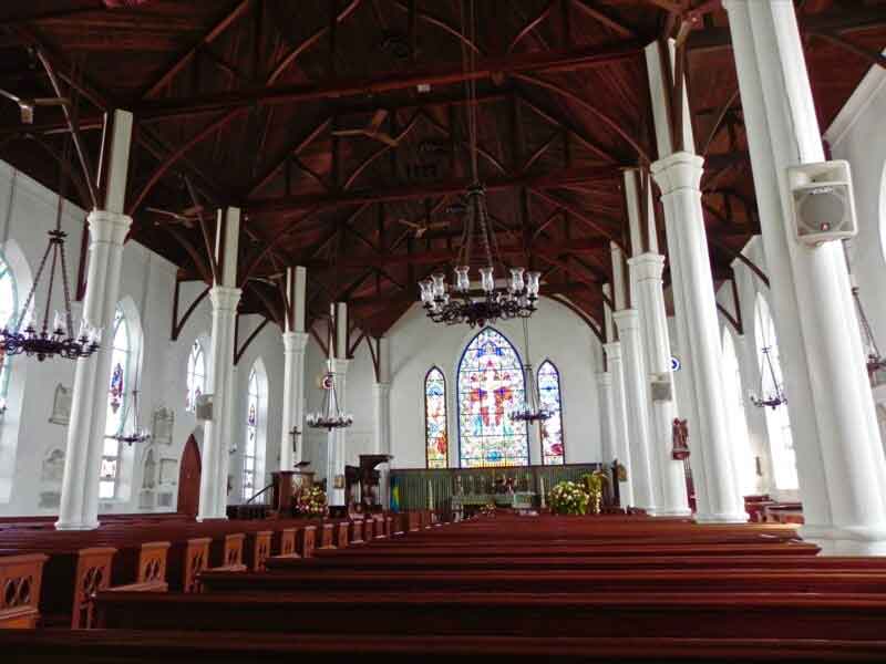 Photo of Christ Church Cathedral Interior in Nassau.